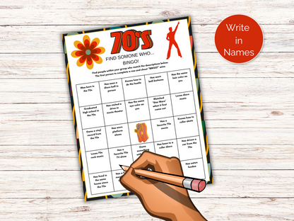 70s Find Someone Who