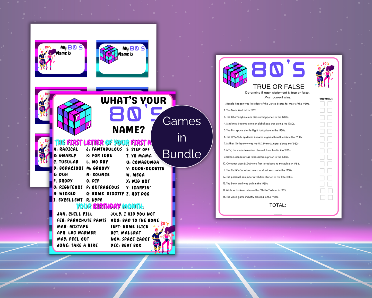 80s Party Game Bundle