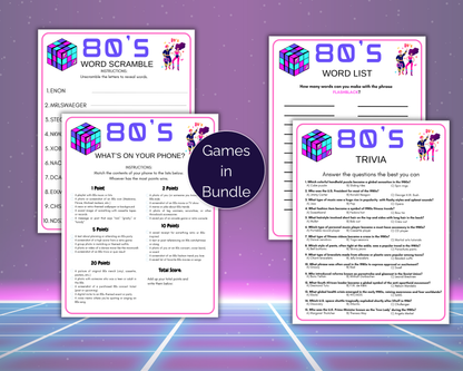 80s Party Game Bundle