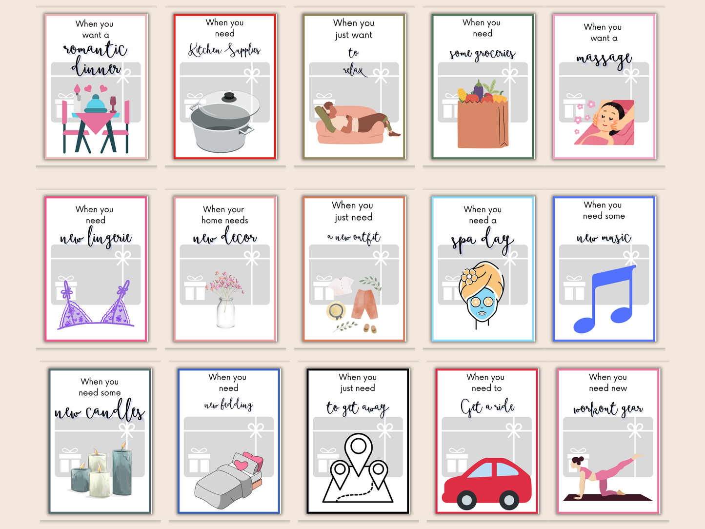 Bachelorette Gift Card Book Editable or Printable