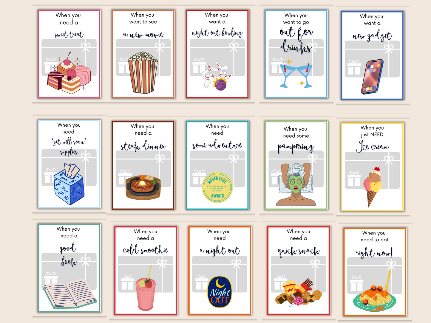 Bachelorette Gift Card Book Editable or Printable