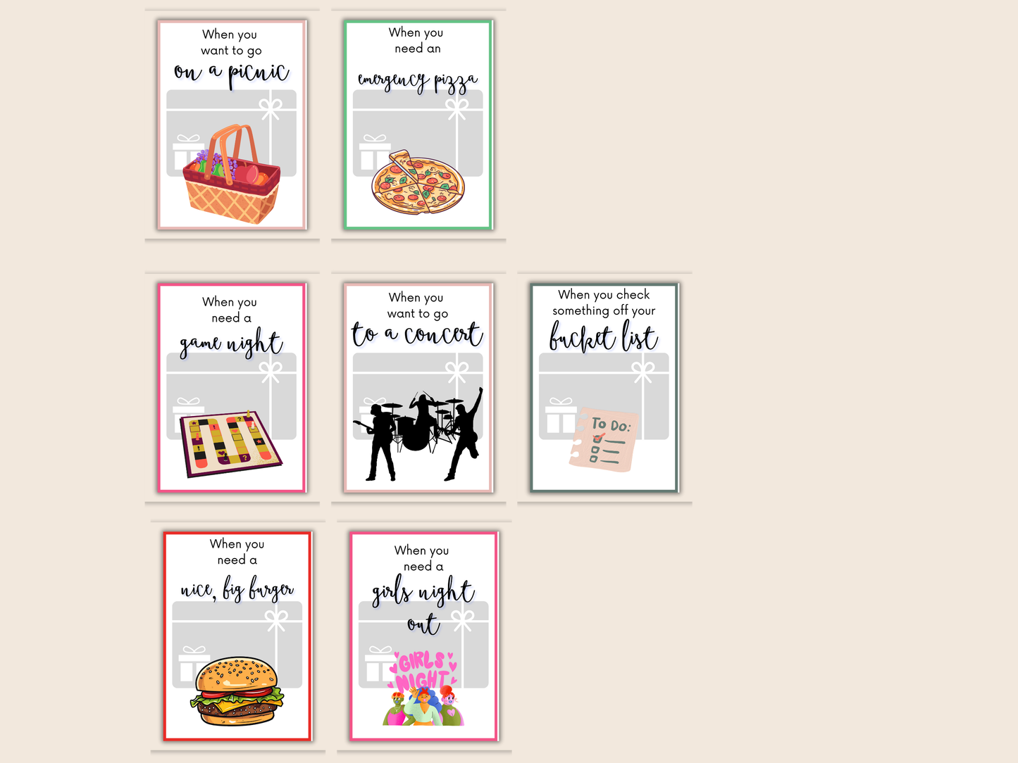 Bachelorette Gift Card Book Editable or Printable
