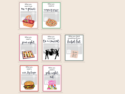 Bachelorette Gift Card Book Editable or Printable