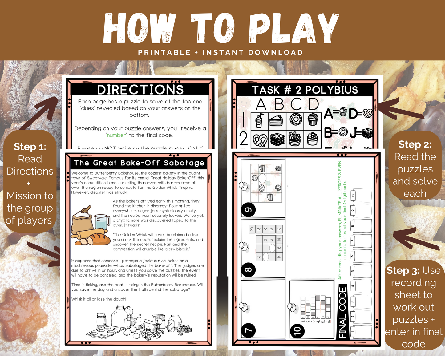 Baking Escape Room Game