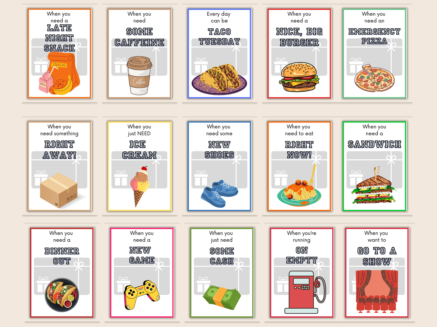 Dad Birthday Gift Card Book Editable or Printable