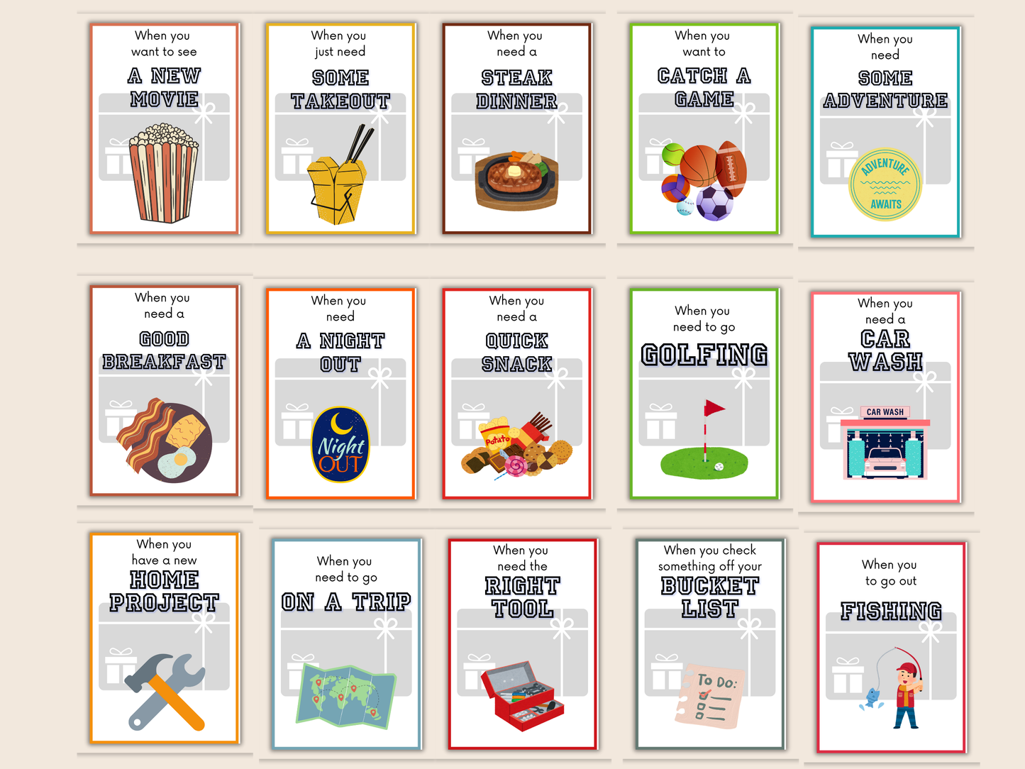 Dad Birthday Gift Card Book Editable or Printable