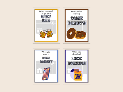 Dad Birthday Gift Card Book Editable or Printable
