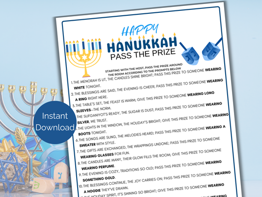 Hanukkah Pass The Prize