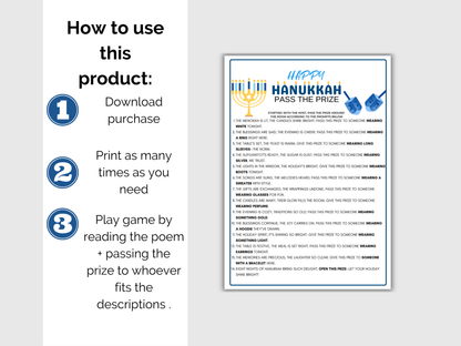 Hanukkah Pass The Prize