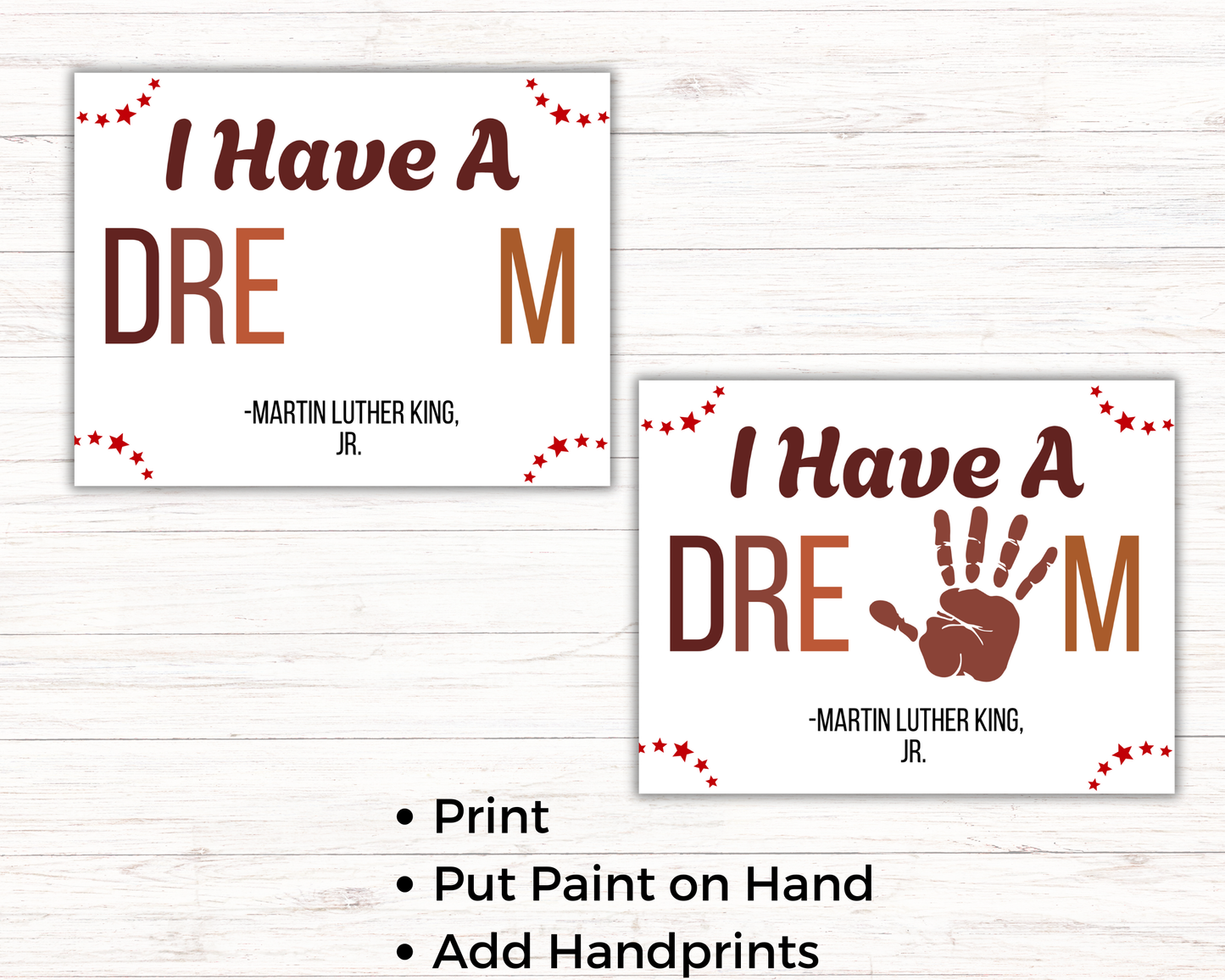MLK Day Handprint Art Bundle