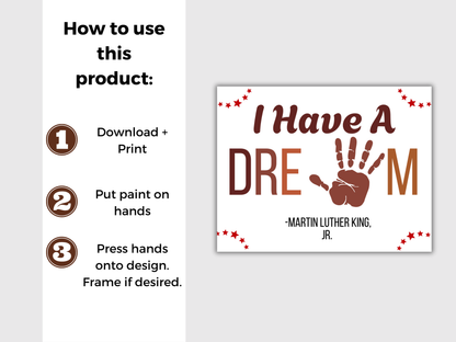 MLK Day Handprint Art Bundle
