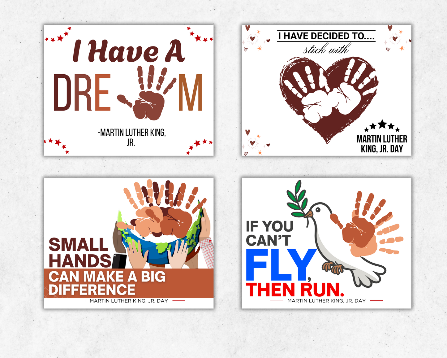 MLK Day Handprint Art Bundle