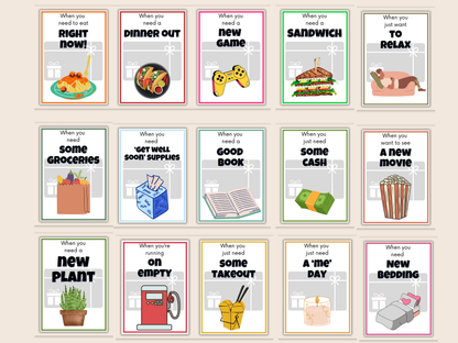 Moving Out Gift Card Book Editable or Printable