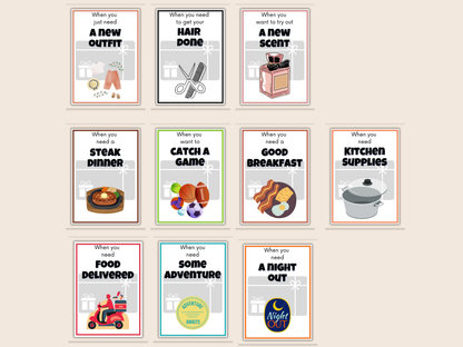 Moving Out Gift Card Book Editable or Printable