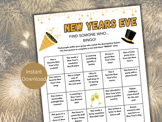 New Years Eve Find Someone Who