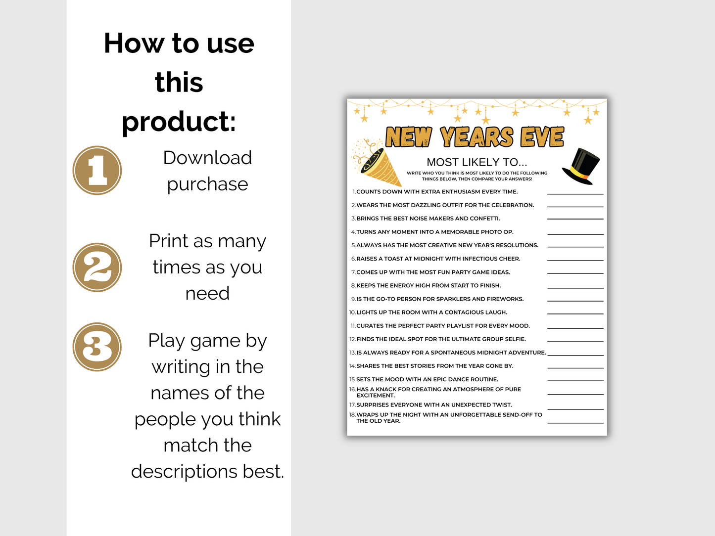 New Years Eve Most Likely To