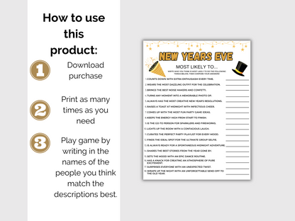 New Years Eve Most Likely To