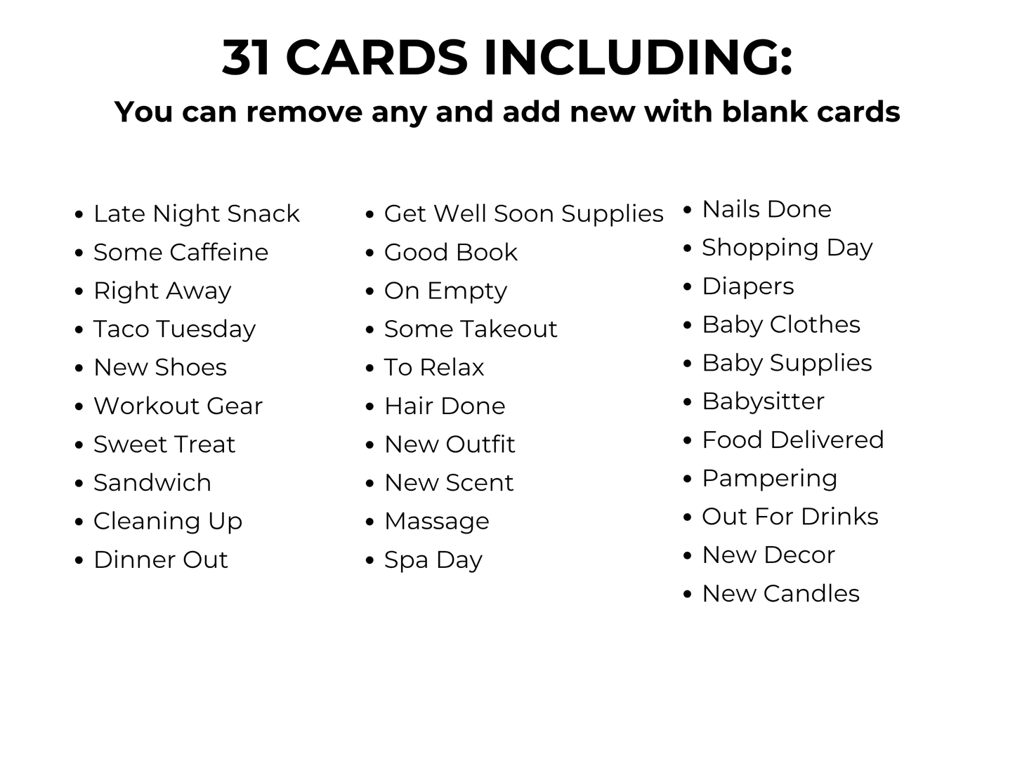 New Mom Gift Card Book Editable or Printable
