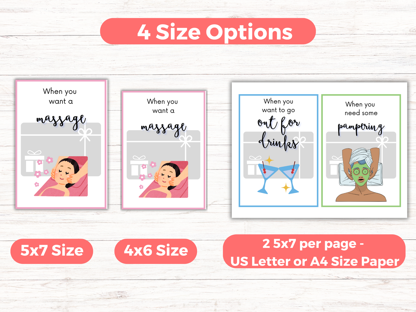 New Mom Gift Card Book Editable or Printable