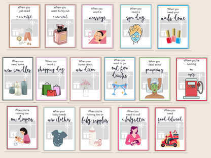 New Mom Gift Card Book Editable or Printable