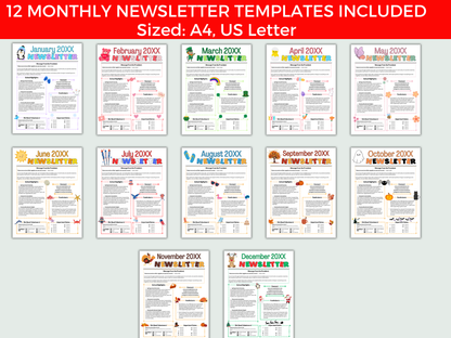 EDITABLE PTO PTA Flyer Template Bundle with Pta Newsletter Templates