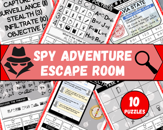 Spy Adventure Escape Room for Kids