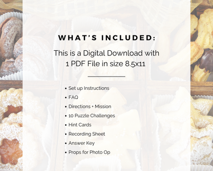 Baking Escape Room Game