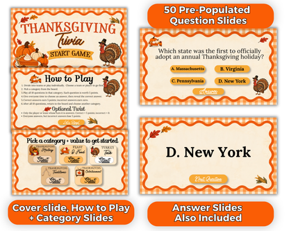 Thanksgiving Trivia Presentation Game