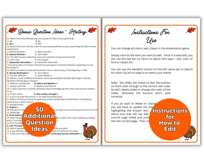 Thanksgiving Trivia Presentation Game