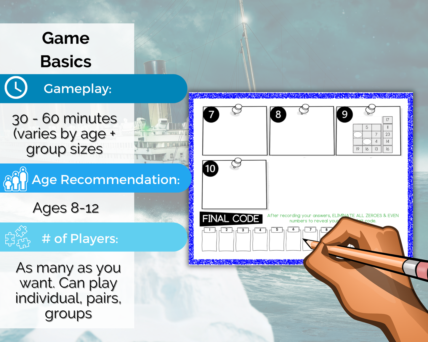 Titanic Escape Room for Kids