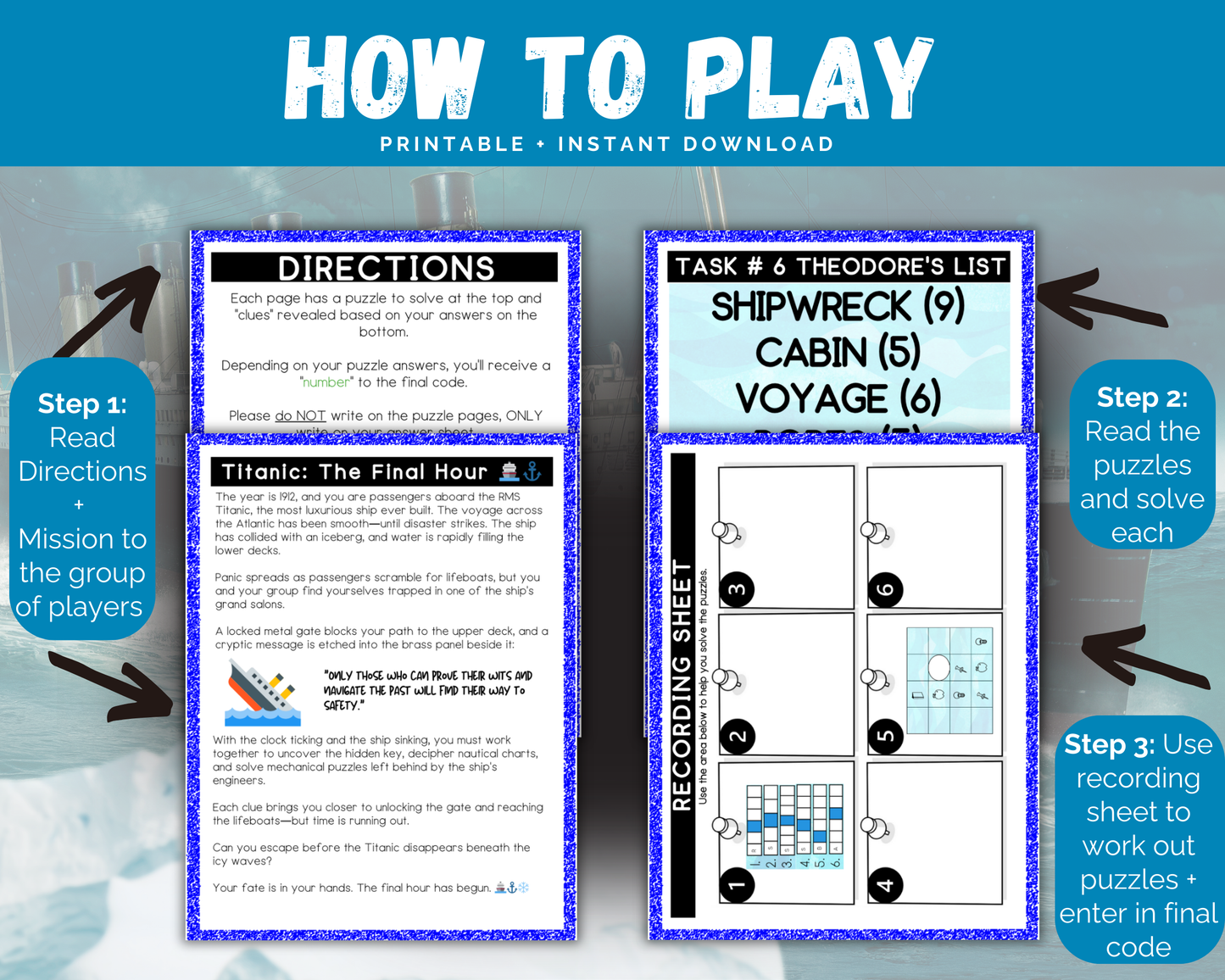 Titanic Escape Room for Kids