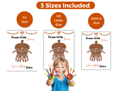 Acorn Fall Handprint Art