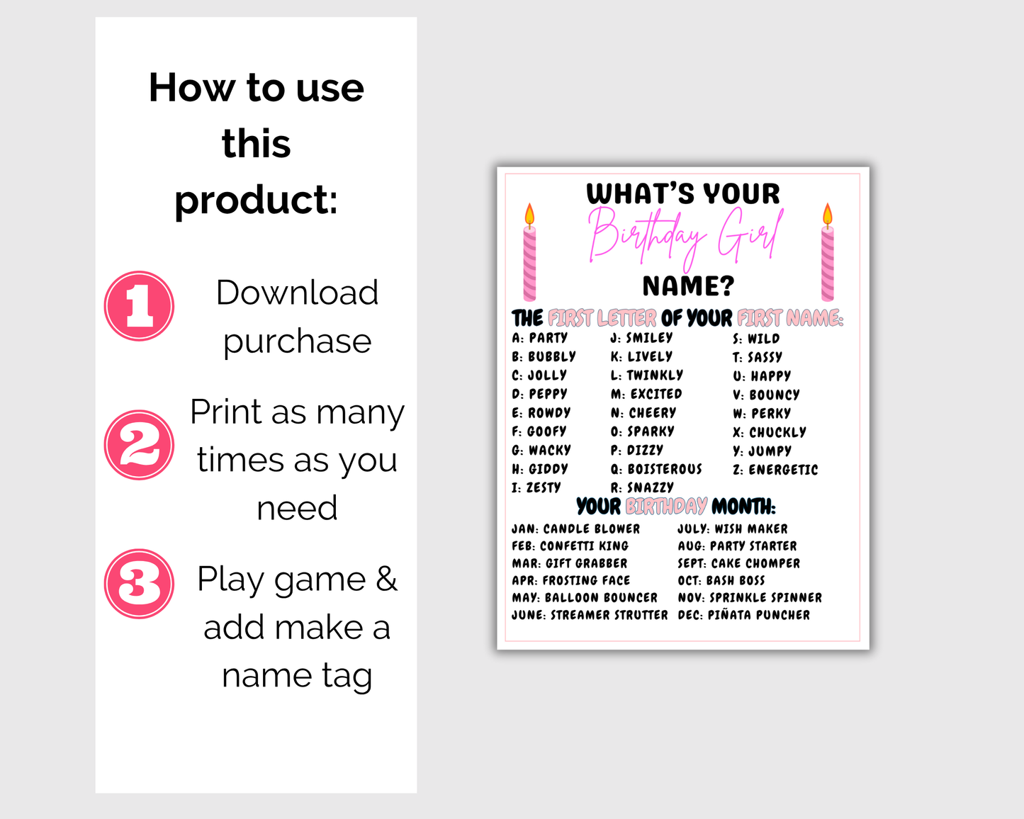 Adult Birthday Games For Her Bundle