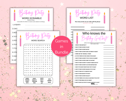 Adult Birthday Games For Her Bundle