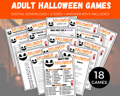 Adult Halloween Games Bundle