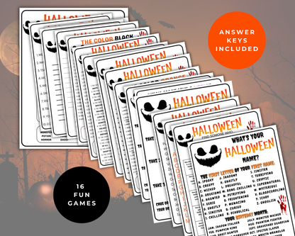 Adult Halloween Games Bundle