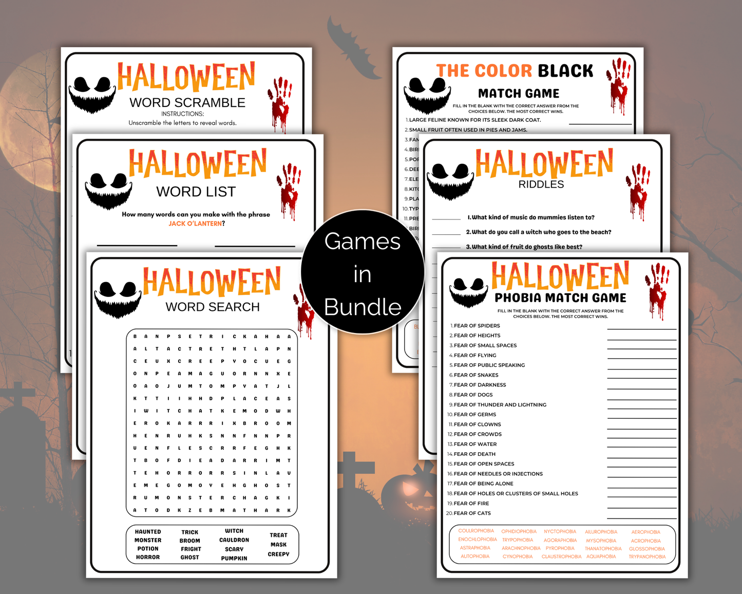 Adult Halloween Games Bundle