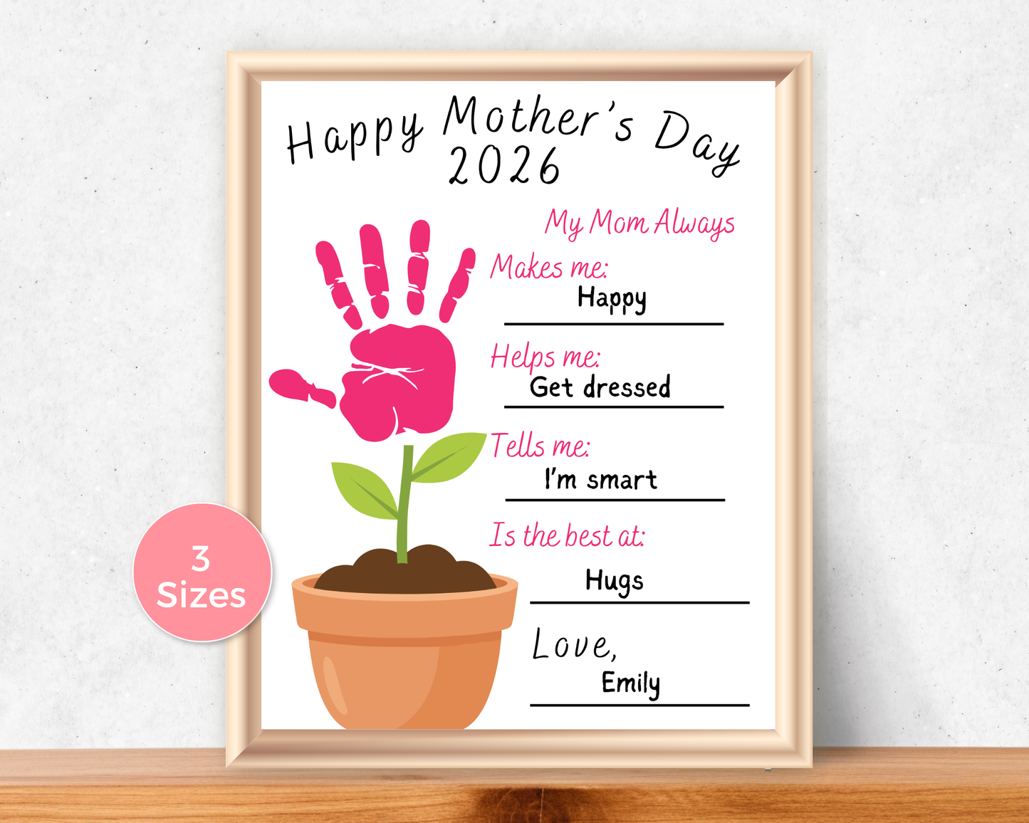 All About Mom Handprint Art