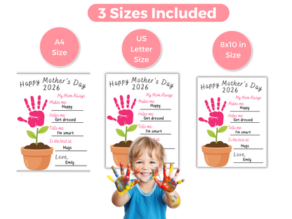 All About Mom Handprint Art