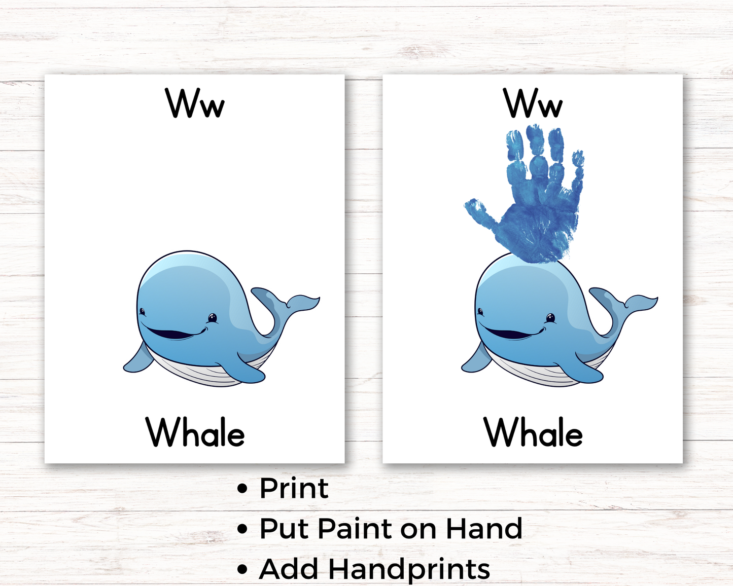Alphabet Handprint Art Bundle