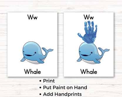 Alphabet Handprint Art Bundle