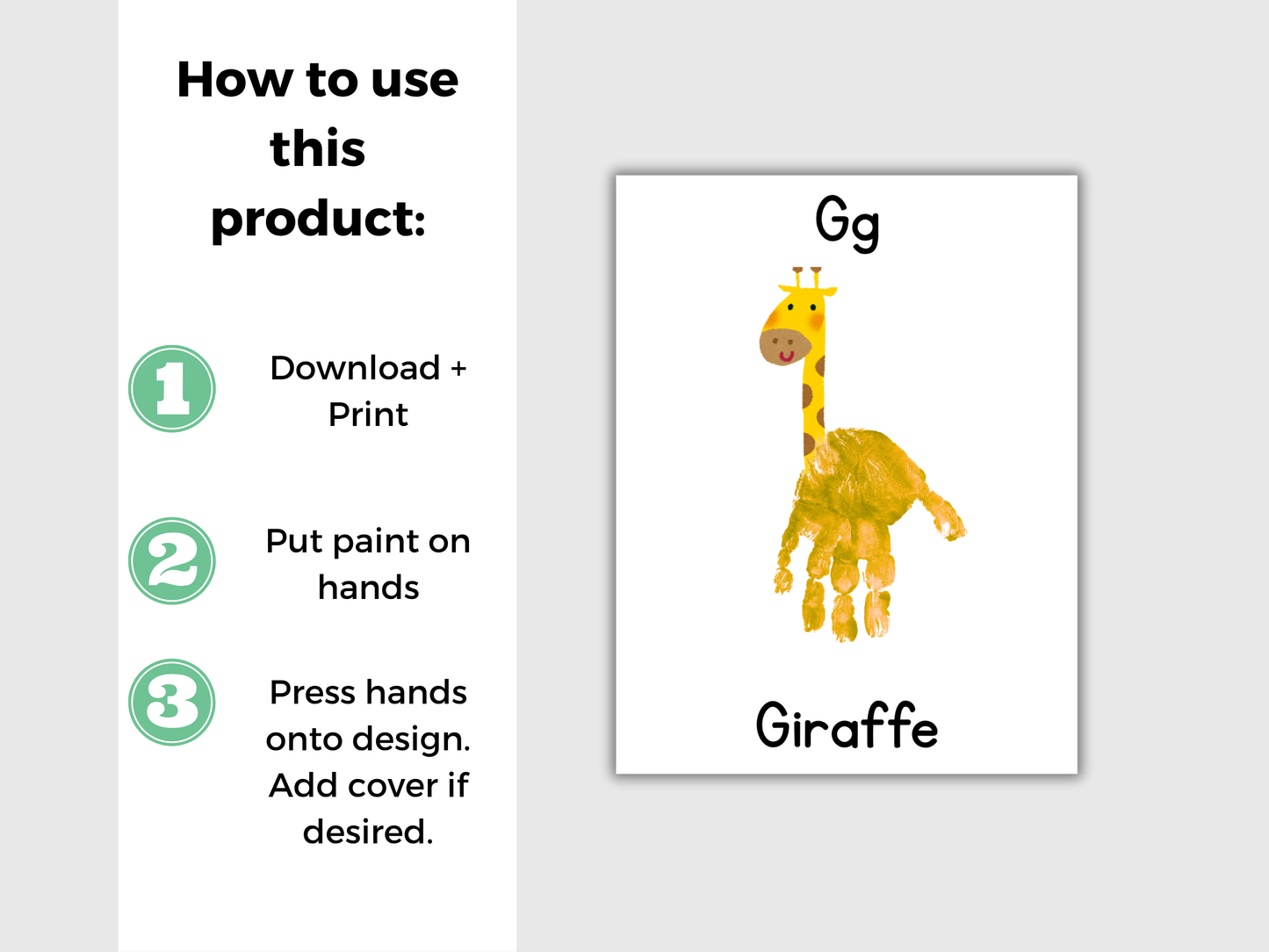 Alphabet Handprint Art Bundle