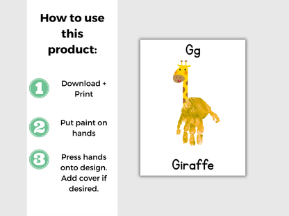 Alphabet Handprint Art Bundle