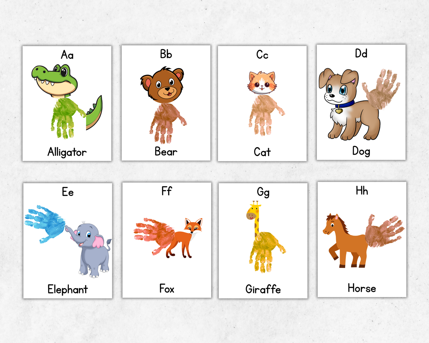 Alphabet Handprint Art Bundle