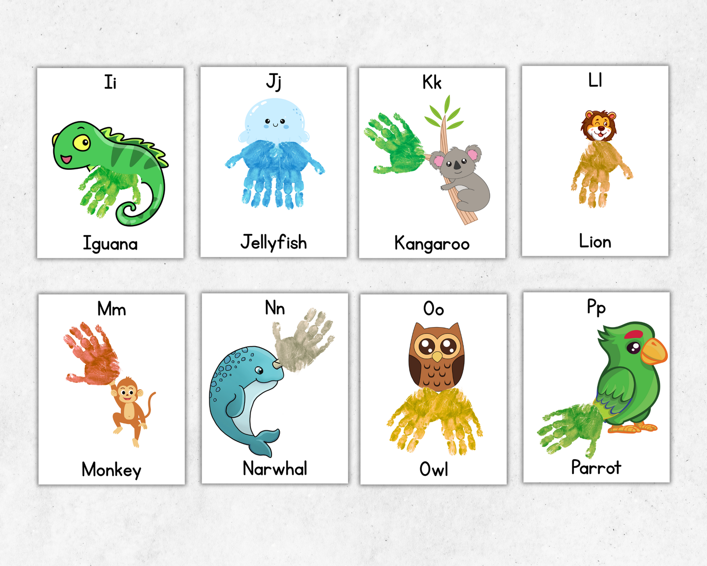 Alphabet Handprint Art Bundle