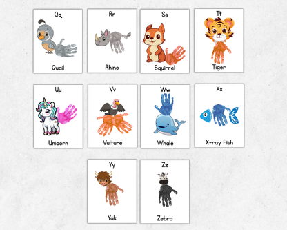 Alphabet Handprint Art Bundle