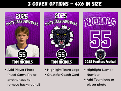 Editable Sports Team Roster Lanyard Template