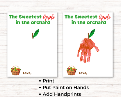 Apple Fall Handprint Art