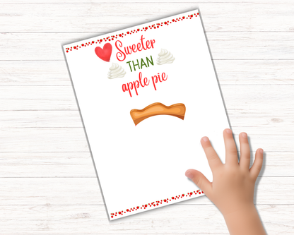 Apple Pie Footprint Art
