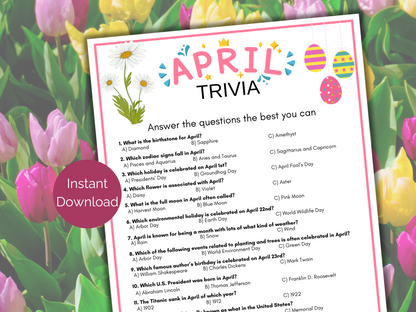 April Trivia Game